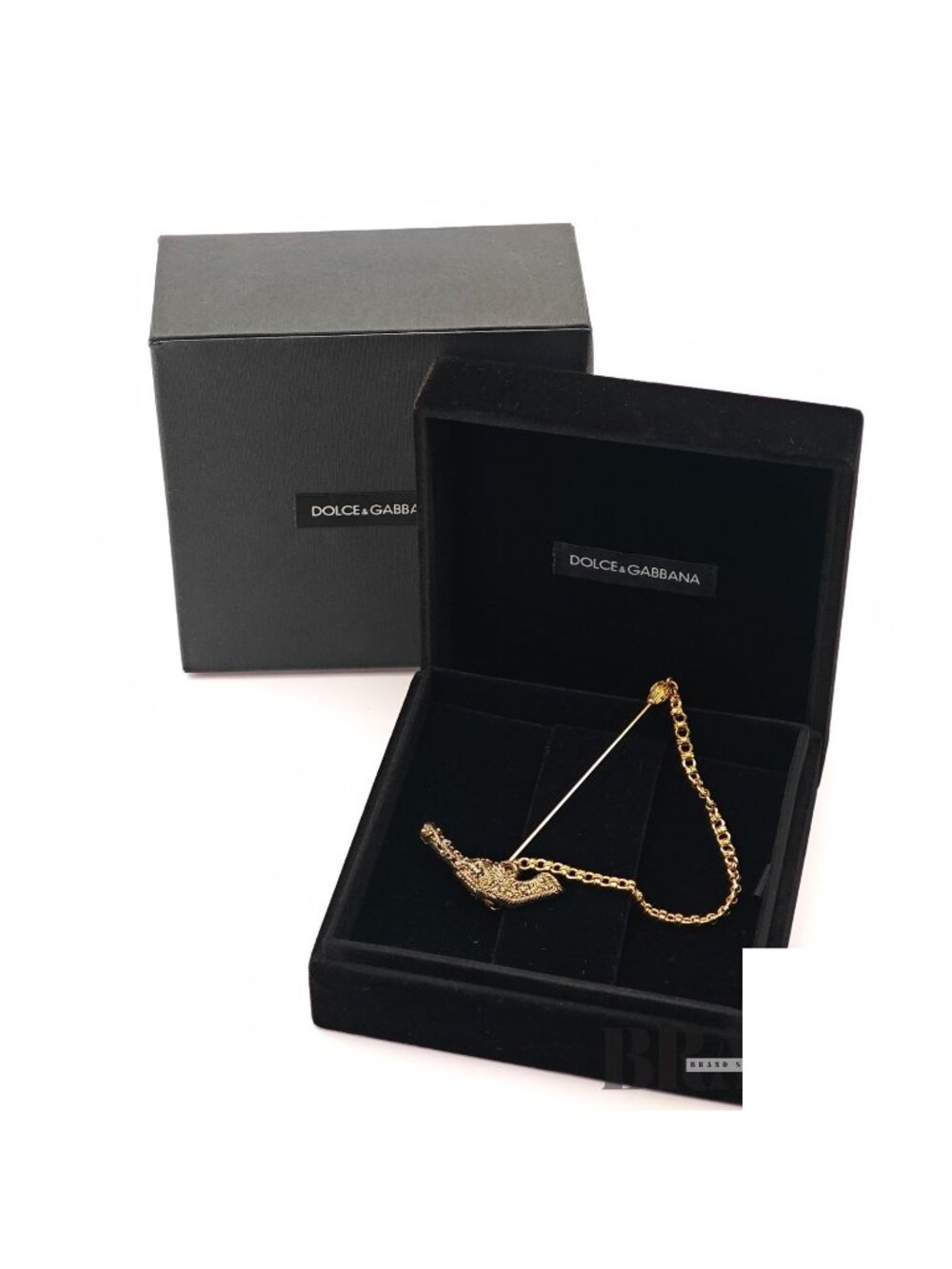 Dolce & Gabbana Jewel Gun Brooch Bracelet Gold
